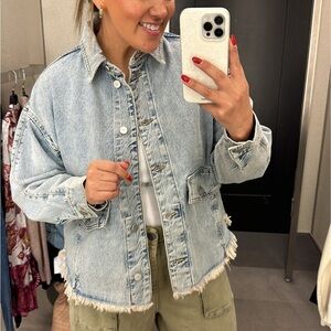 FREE PEOPLE Hettie Denim Jacket 4